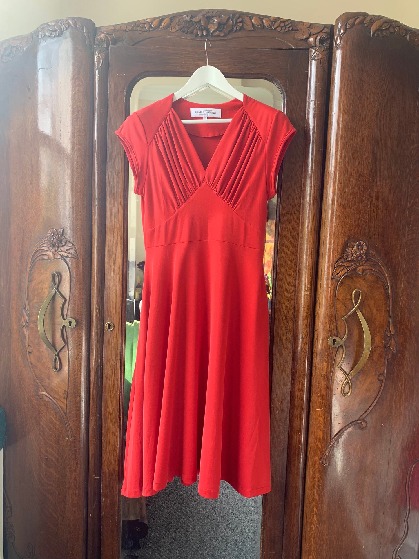 SAMPLE Piccadilly Dress red stretch Jersey 12-14
