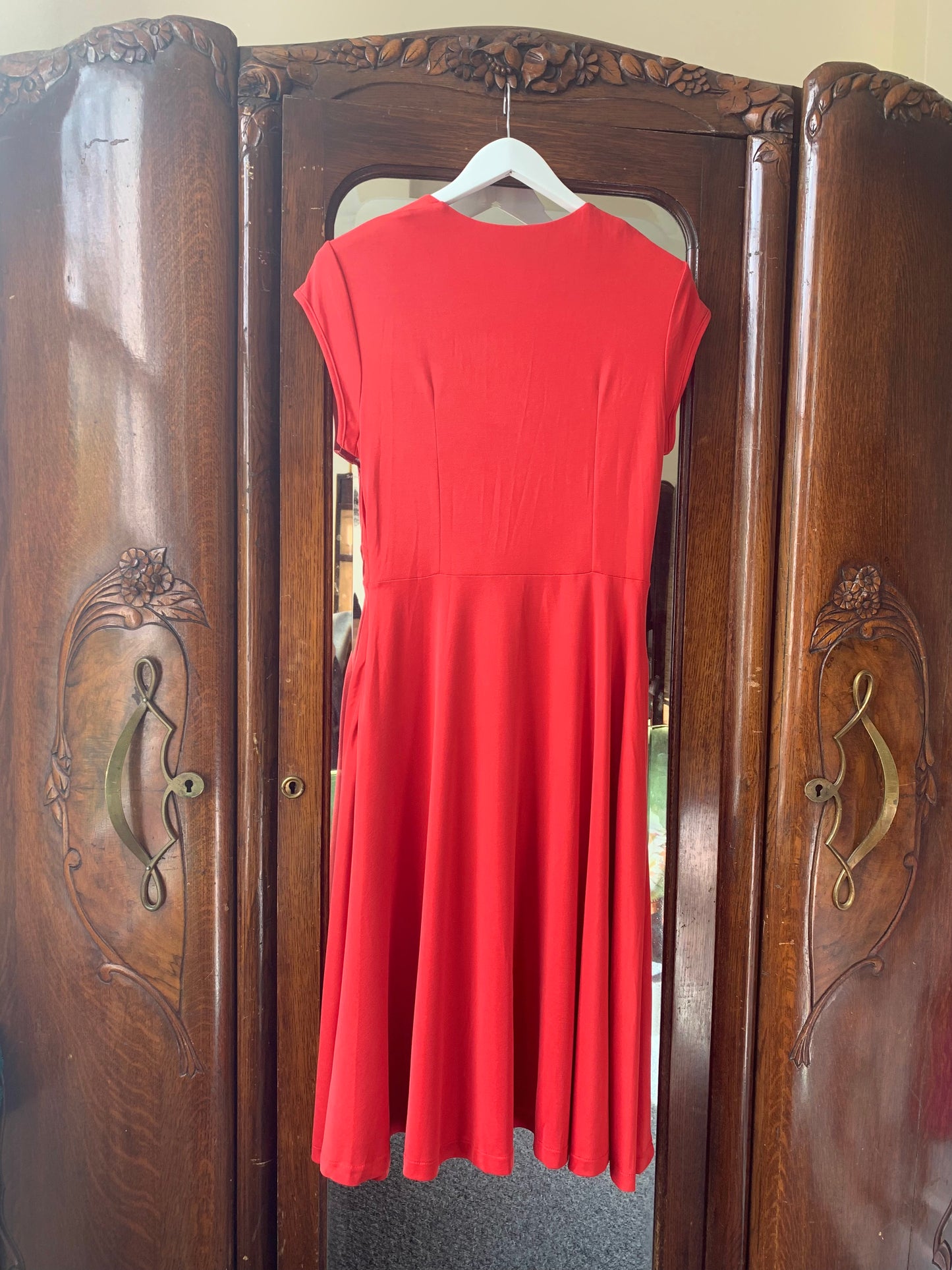 SAMPLE Piccadilly Dress red stretch Jersey 12-14