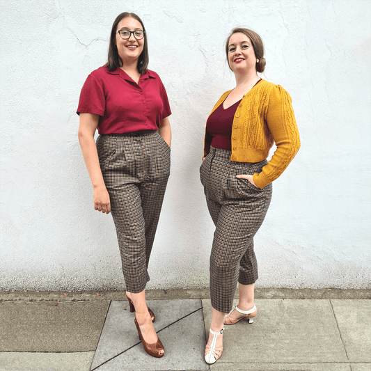 Vintage Inspired Cropped Trousers
