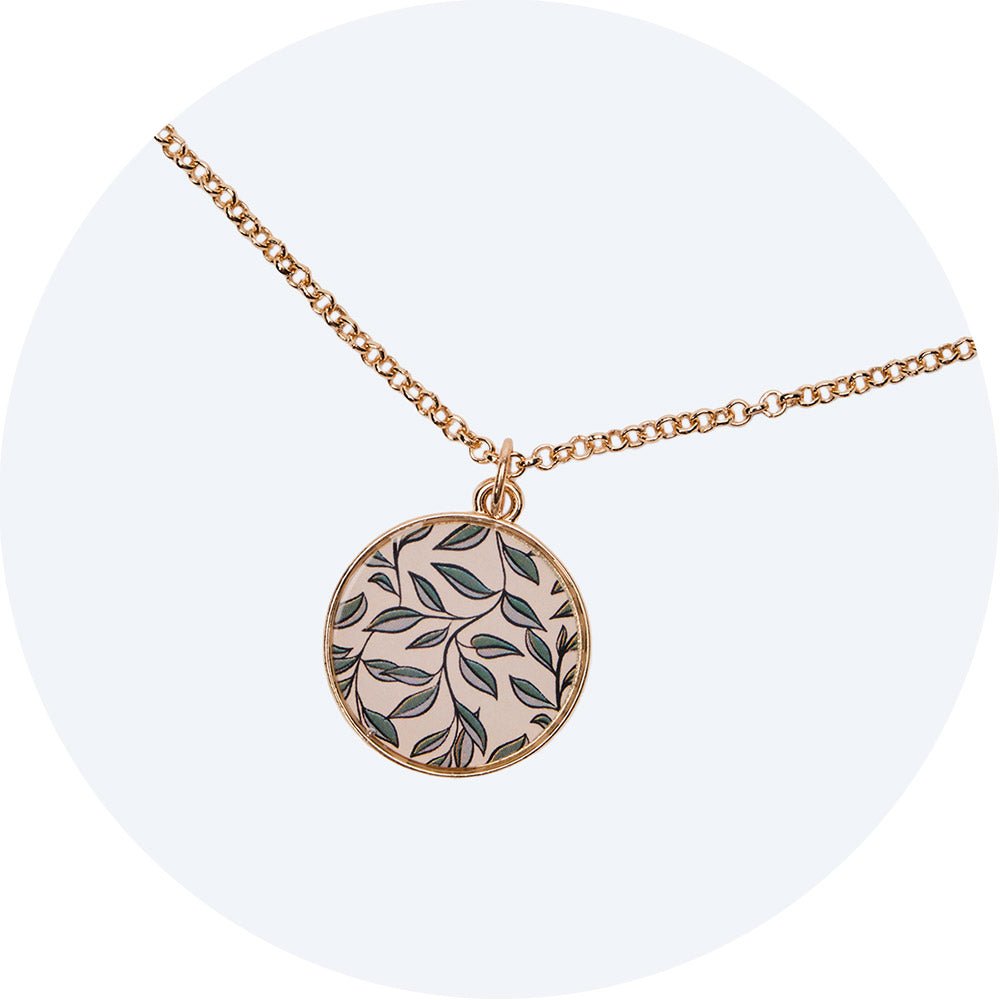 William Morris inspired necklace inspired by Willow Bough print