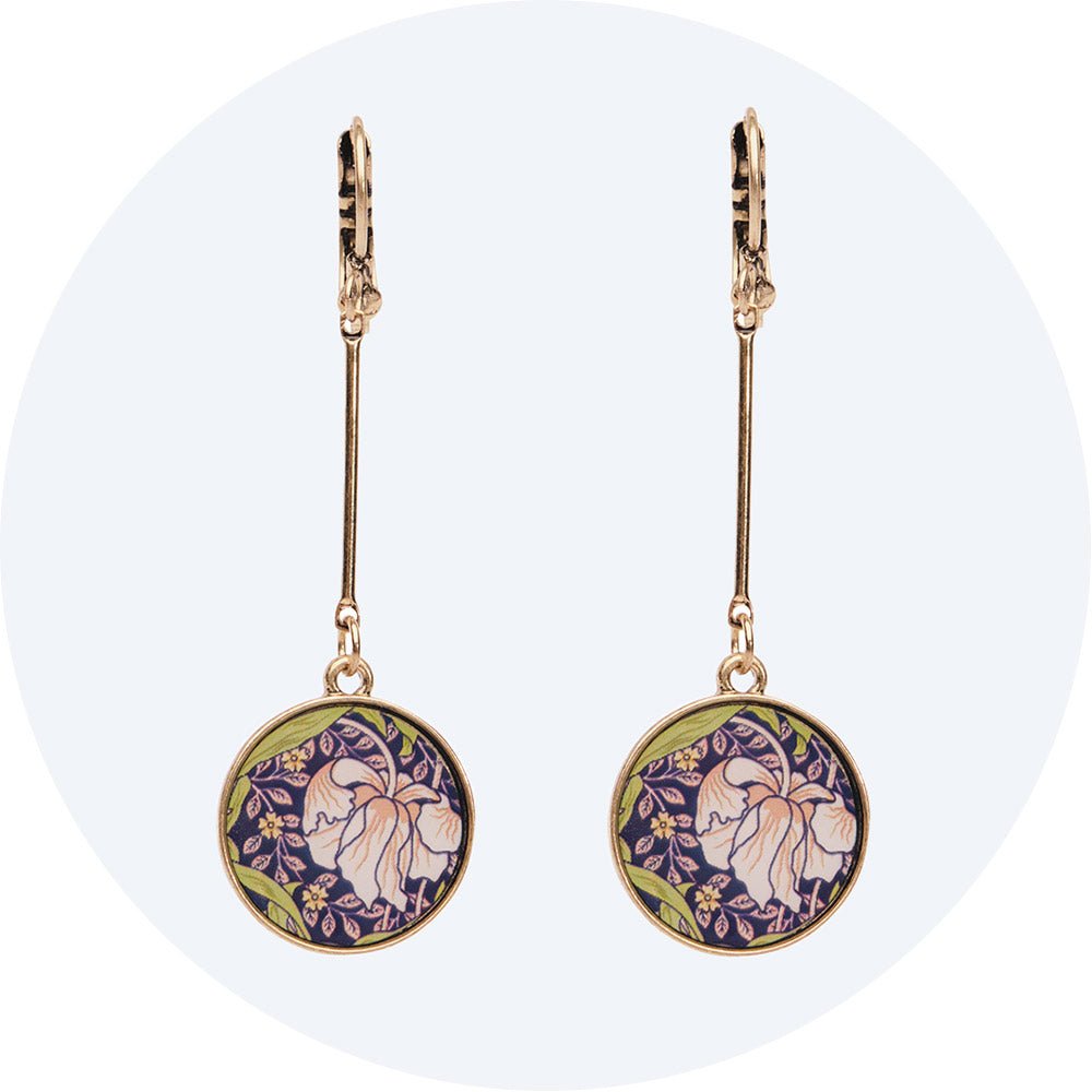 William Morris inspired earrings