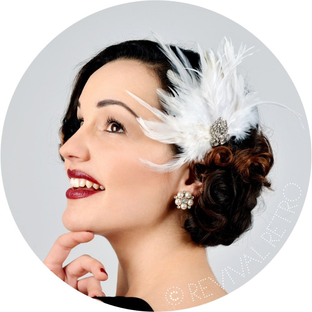 1920s Feather Fascinator