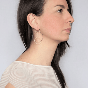 Modernist Circular Earrings