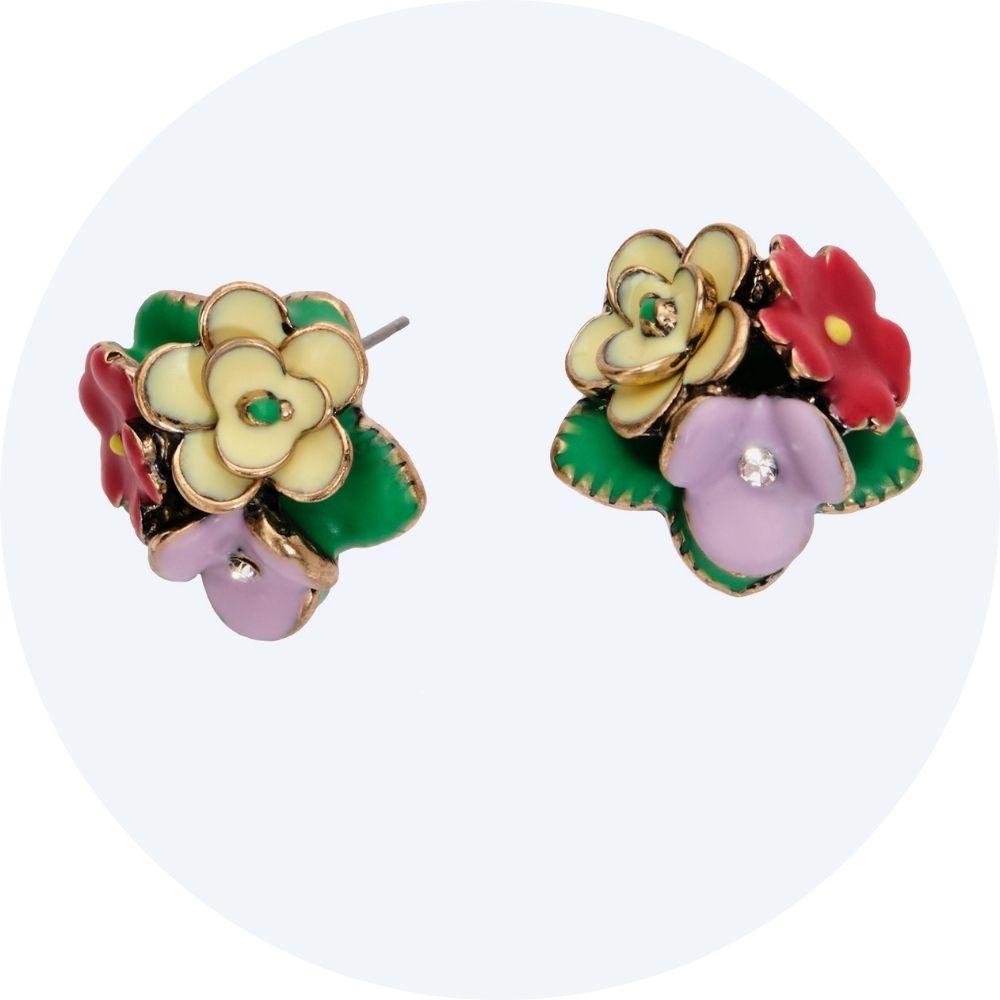 Frida Khalo stud earrings