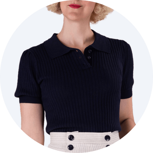 Shipmate Knit Tee by Emmy Design Sweden in navy