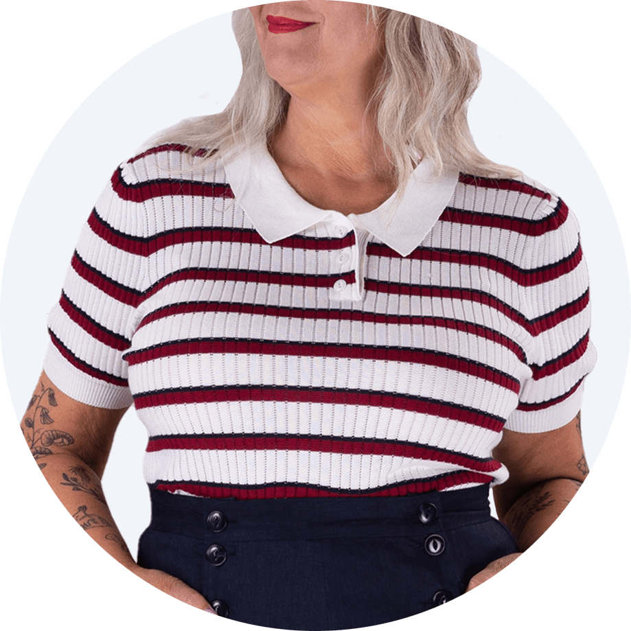 Shipmate Knit Tee by Emmy Design Sweden in tricolour
